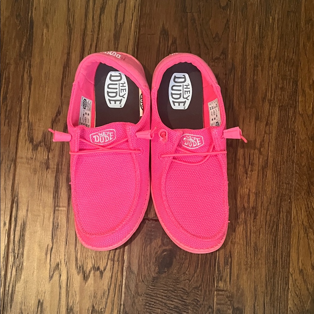 Hey Dude Bright Pink Lightweight Slip-On Sneakers